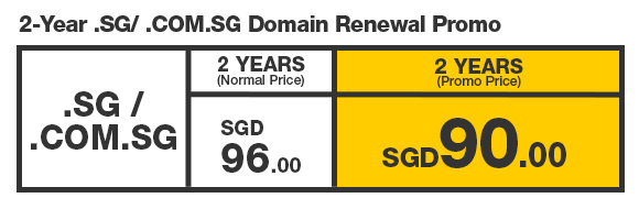 SG Domain Renewal
