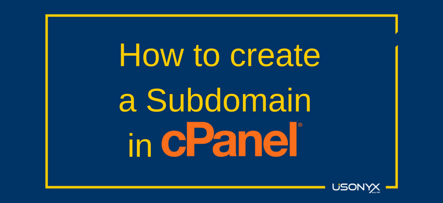 How to create a subdomain in cPanel?